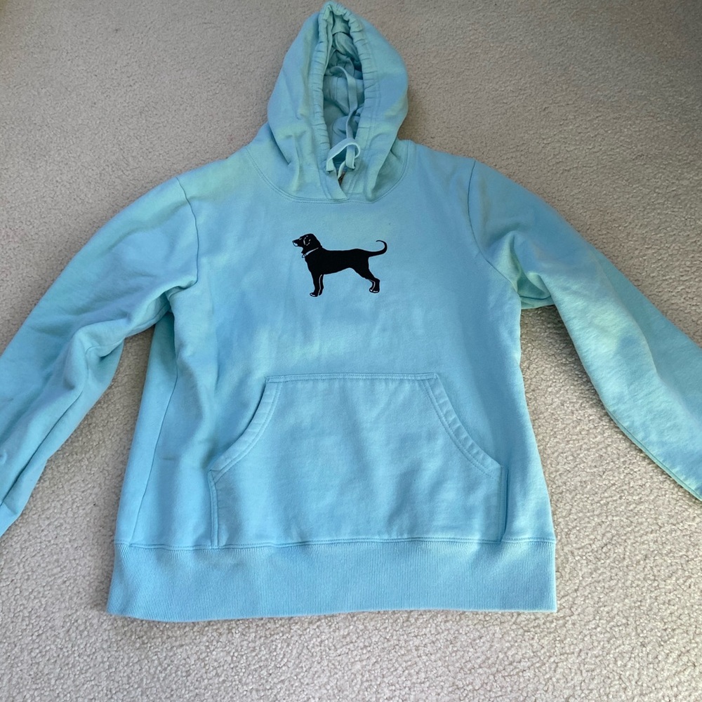 Black dog sweatshirt barley worn